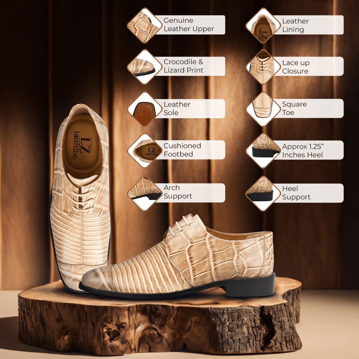 Casanova Leather Oxford Style Dress Shoes Shoes by Libertyzeno – Don't Panic Shoes