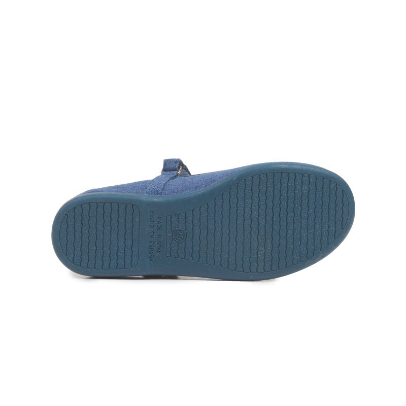 Cassie Blue Adjustable Velcro Non Slip Rubber Soles Spain core by Childrenchic – Don't Panic Shoes