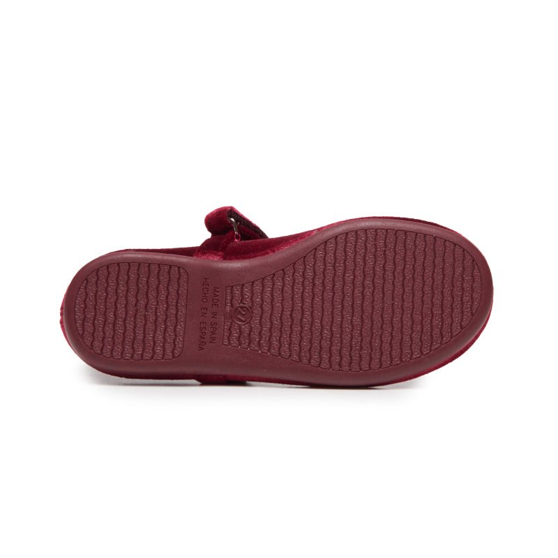 CaSsie Women’s Burgundy Mary Janes Adjustable Velcro core by Childrenchic – Don't Panic Shoes
