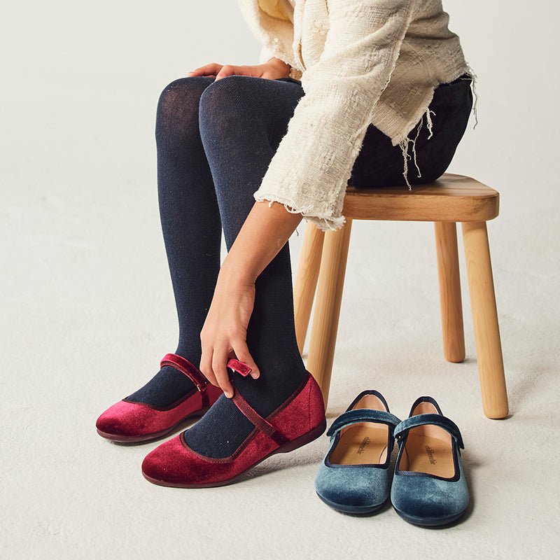 CaSsie Women’s Burgundy Mary Janes Adjustable Velcro core by Childrenchic – Don't Panic Shoes