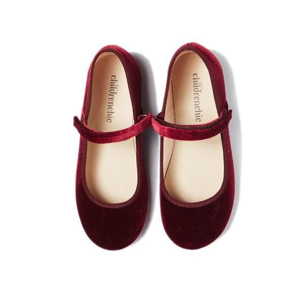 CaSsie Women’s Burgundy Mary Janes Adjustable Velcro core by Childrenchic – Don't Panic Shoes