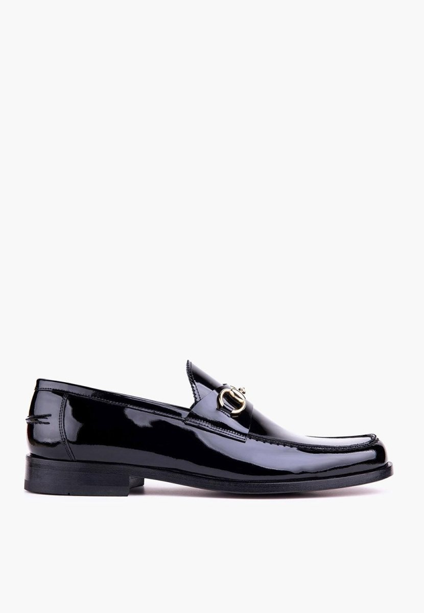 Ceremony Loafer Men's Black Glossy Patent Leather Shoe Men Shoes by Sepol Shoes – Don't Panic Shoes