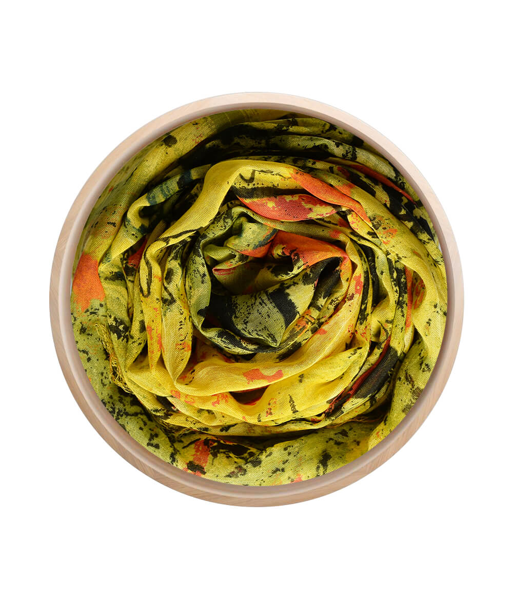 Chagall Yellow 10 Bamboo Fiber Florence Handcrafted Bamboo Scarves by Mar Soreli – Don't Panic Shoes