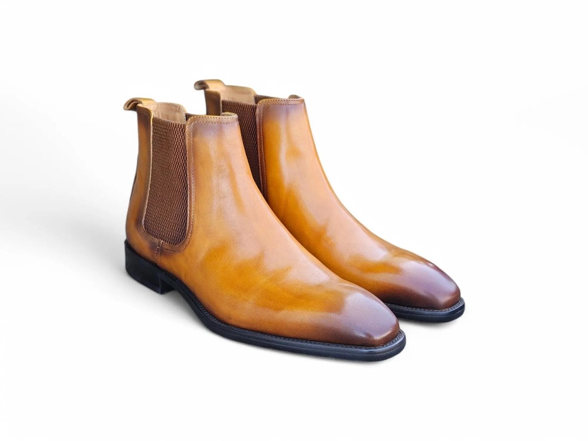 Chelsea Boot Cushioned Footbed Calfskin Leather Kb509 - 30 Boots by Carrucci Shoes – Don't Panic Shoes