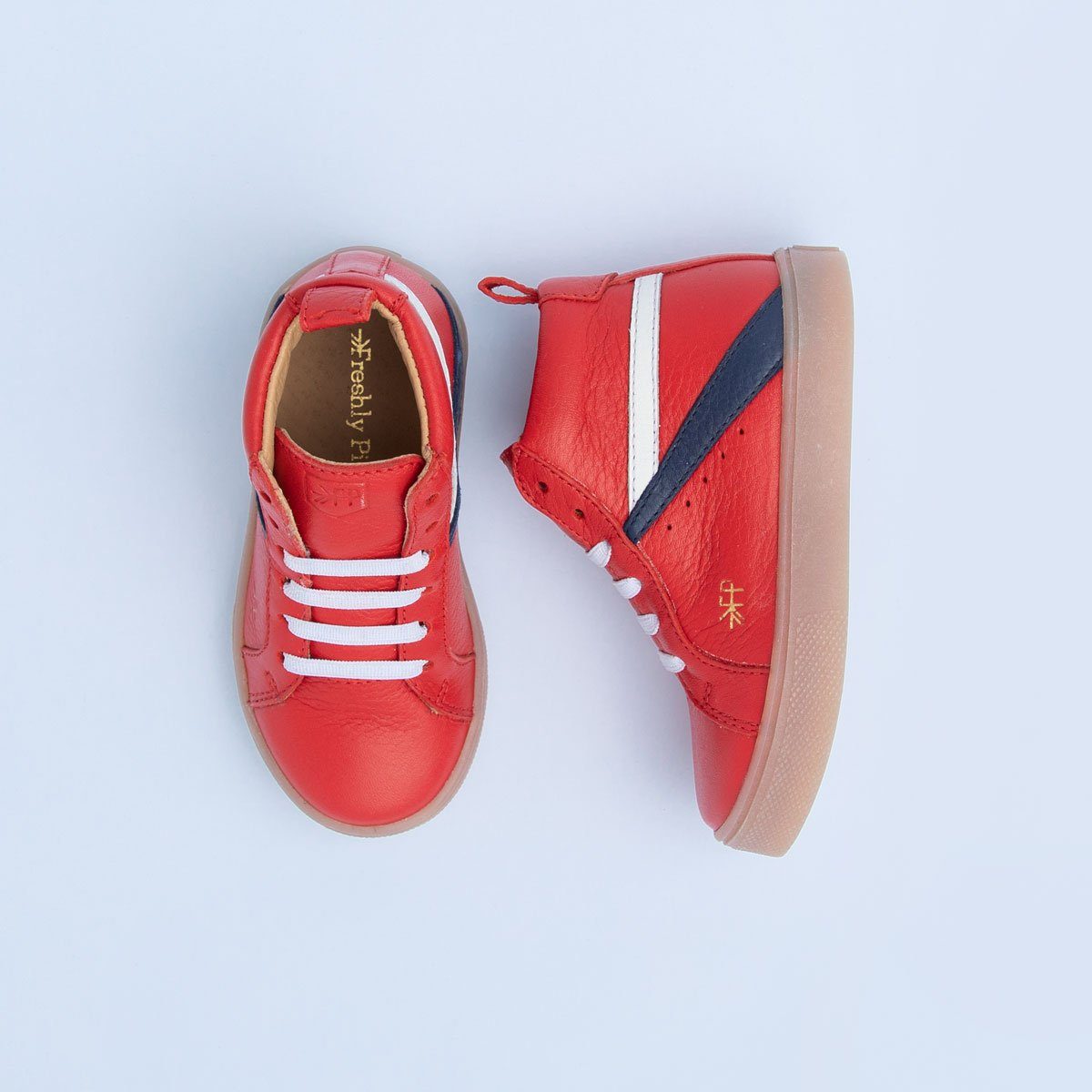 Cherry High Top Sneaker Kids - High Top Sneaker by Freshly Picked – Don't Panic Shoes