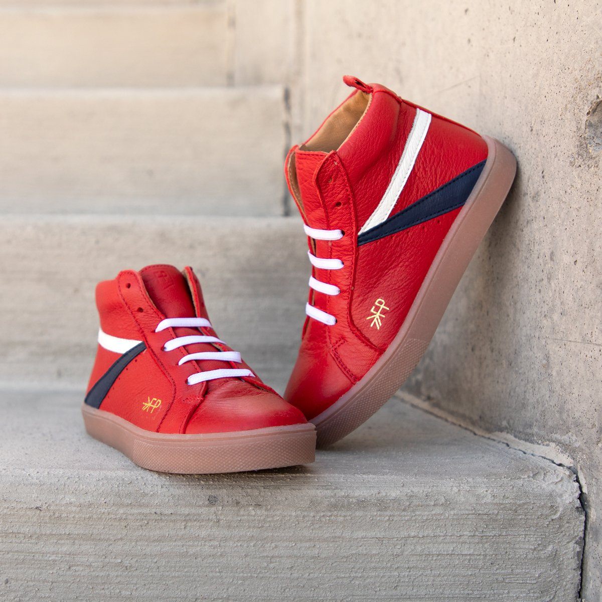 Cherry High Top Sneaker Kids - High Top Sneaker by Freshly Picked – Don't Panic Shoes