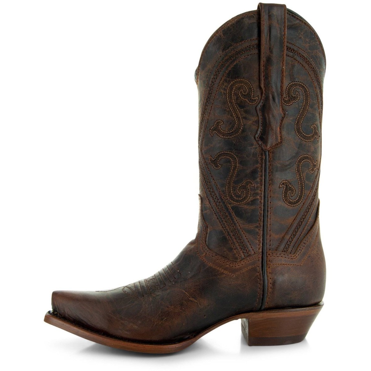 Cheyenne Cowgirl Boots | Women's Snipped Toe Leather Boots (M50041) Cowboy Boots by Soto Boots – Don't Panic Shoes