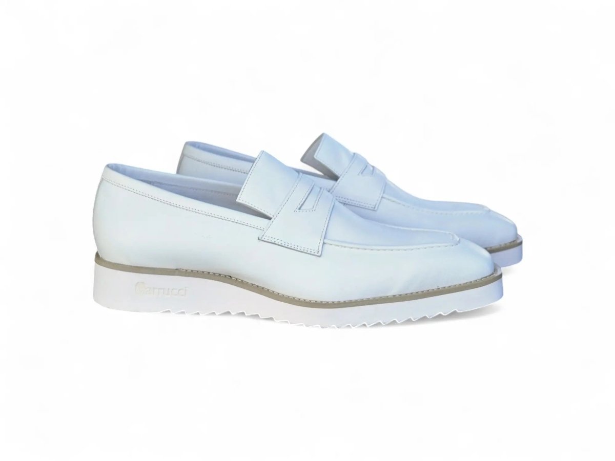 Chic Patina Burnished Penny Loafer Leather Ks518 - 03 Shoes by Carrucci Shoes – Don't Panic Shoes