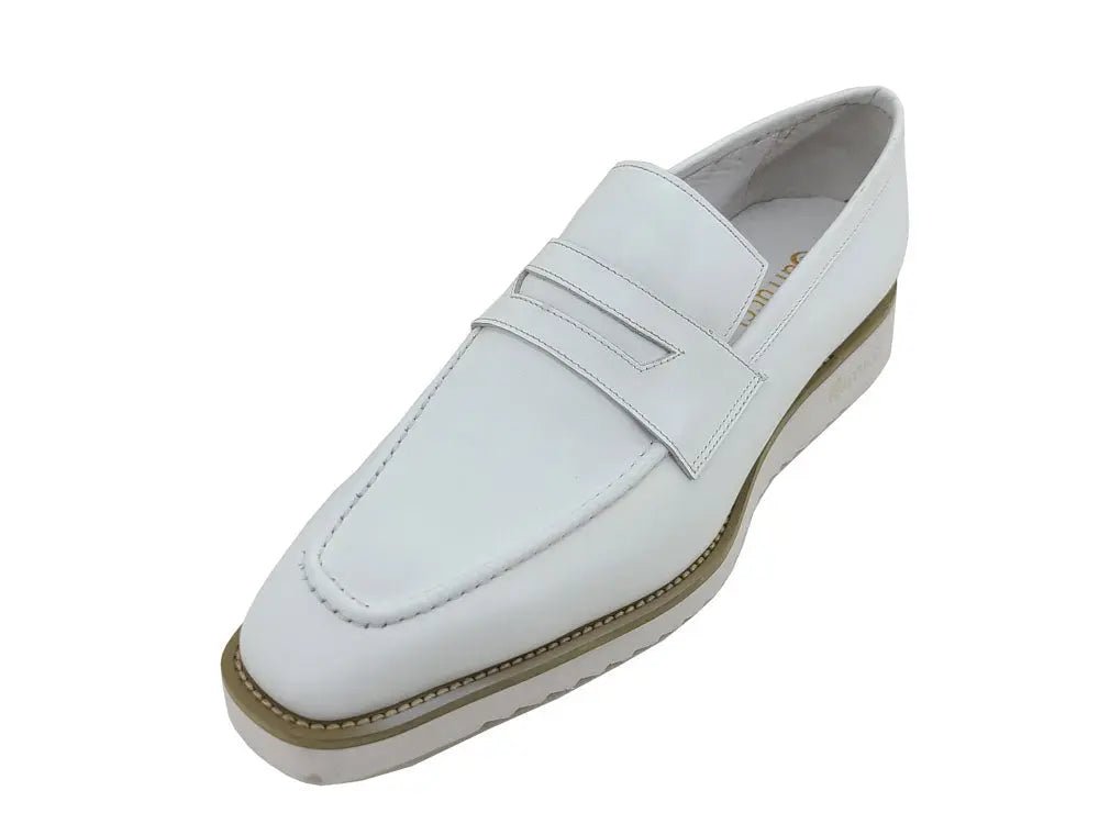 Chic Patina Burnished Penny Loafer Leather Ks518 - 03 Shoes by Carrucci Shoes – Don't Panic Shoes