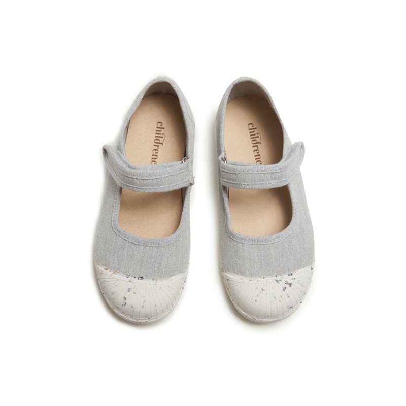 Childrenchic Anita Girls Grey Cotton Canvas Mary Jane Fashion by Childrenchic – Don't Panic Shoes