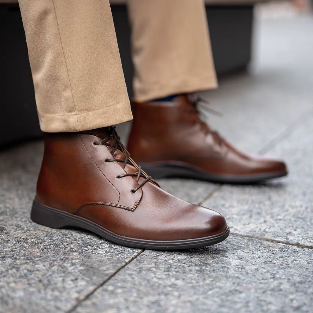 Chukka Leather Ankle Boot Premium Casual Everyday Essentials Men's Chukka Boots by Amberjack – Don't Panic Shoes