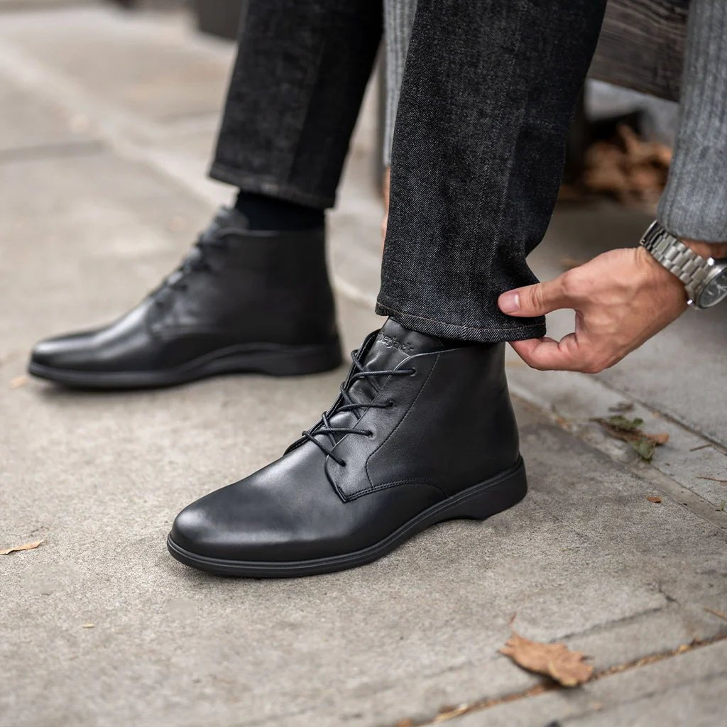 Chukka Obsidian Boots Everyday Wear Casual Edition Men's Chukka Boots by Amberjack – Don't Panic Shoes