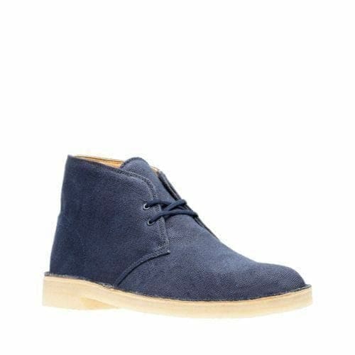 Clarks Originals Desert Boots Men's Navy Blue Fabric 26131980 Shoes by Clarks Originals – Don't Panic Shoes