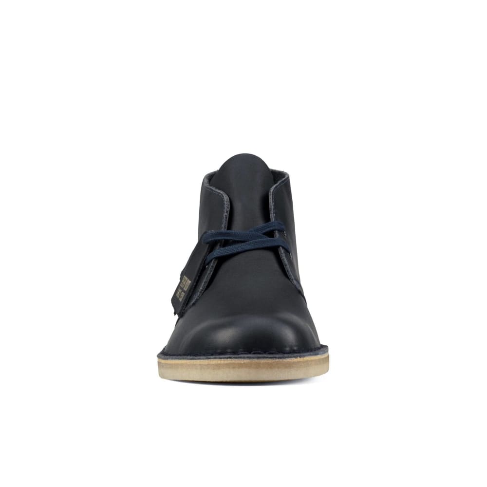 Clarks Originals Desert Boots Men's Navy Blue Leather 26174058 Shoes by Clarks Originals – Don't Panic Shoes