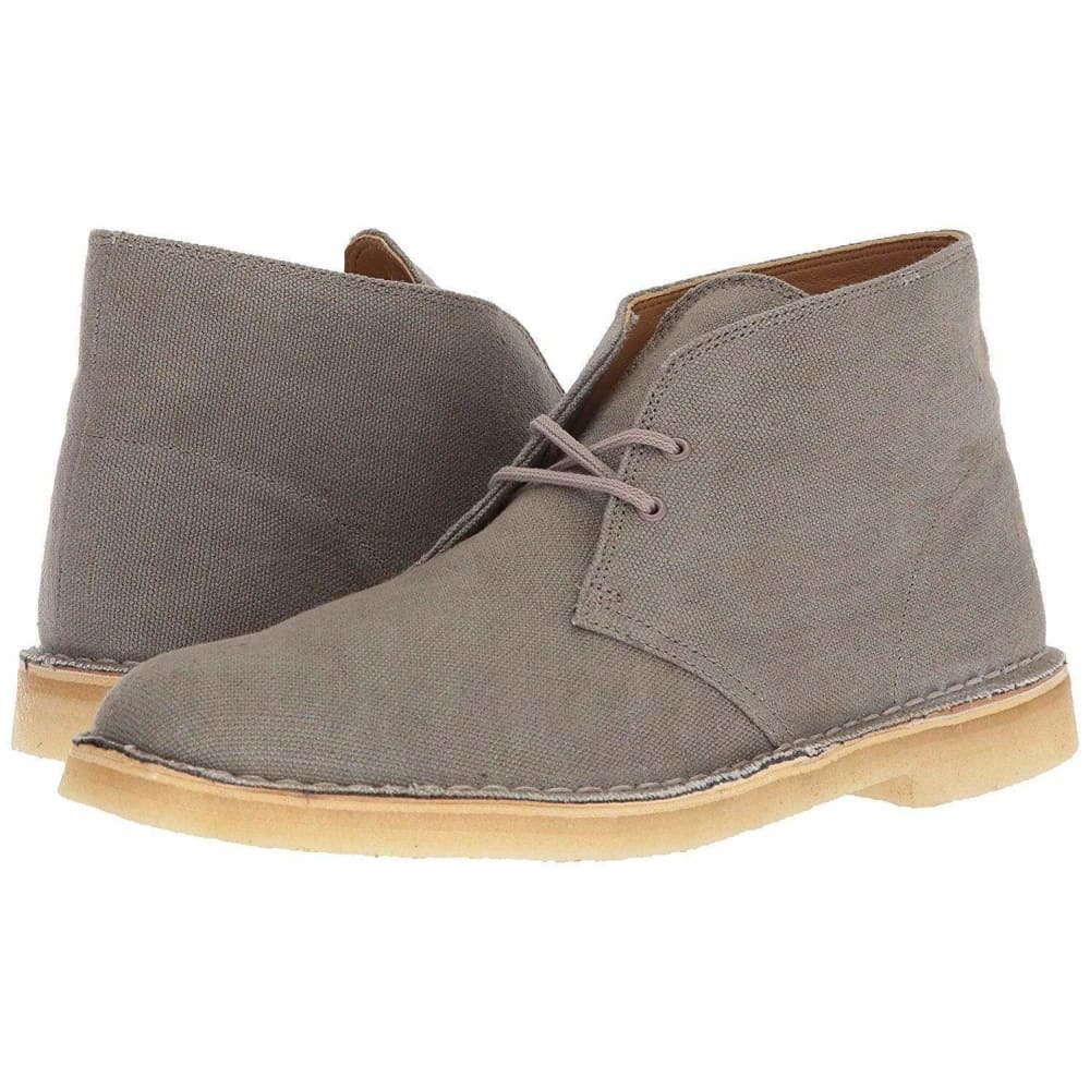 Clarks Originals Desert Boots Men's Taupe Canvas Fabric 26131983 Shoes by Clarks Originals – Don't Panic Shoes
