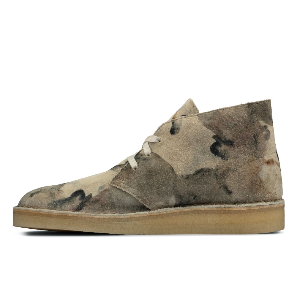 Clarks Originals Desert Coal Boots Men's Off White Camo Suede 26160187 Shoes by Clarks Originals – Don't Panic Shoes