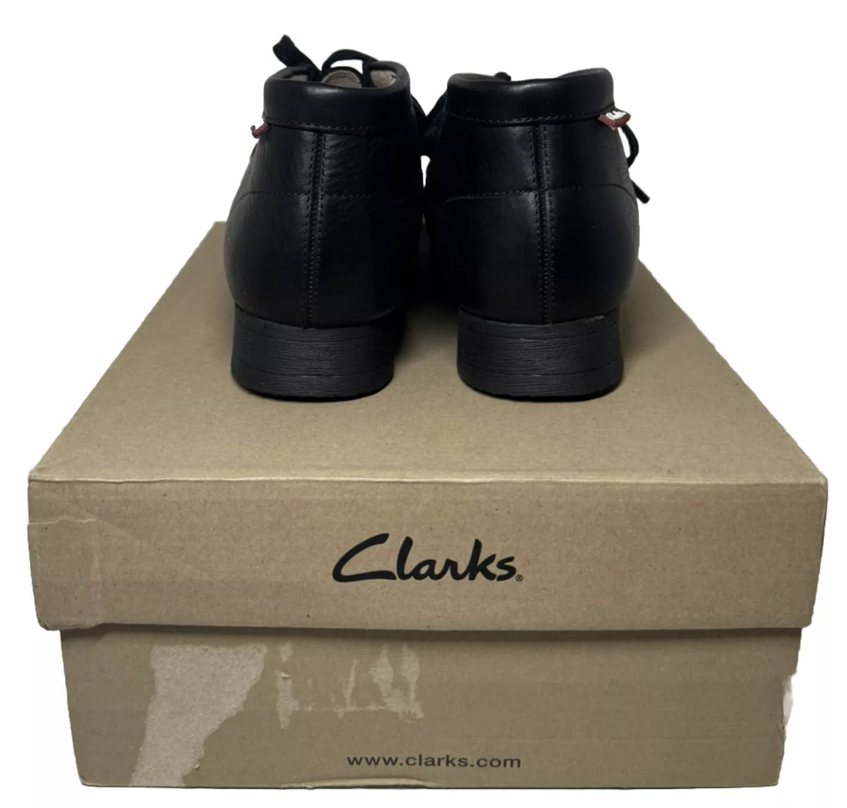 Clarks Originals Stinson Hi Wallabee Men's Black Leather 26163362 Ankle Boots by Clarks Originals – Don't Panic Shoes