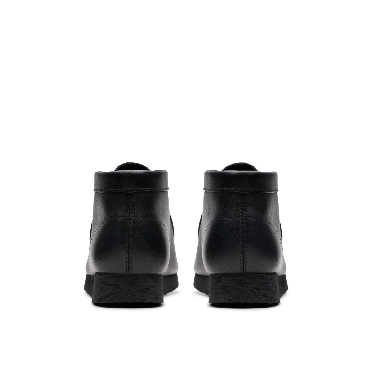 Clarks Originals Wallabee Boot Kids Junior Black Leather Chukka Boots 26168041 Footwear by Clarks Originals – Don't Panic Shoes