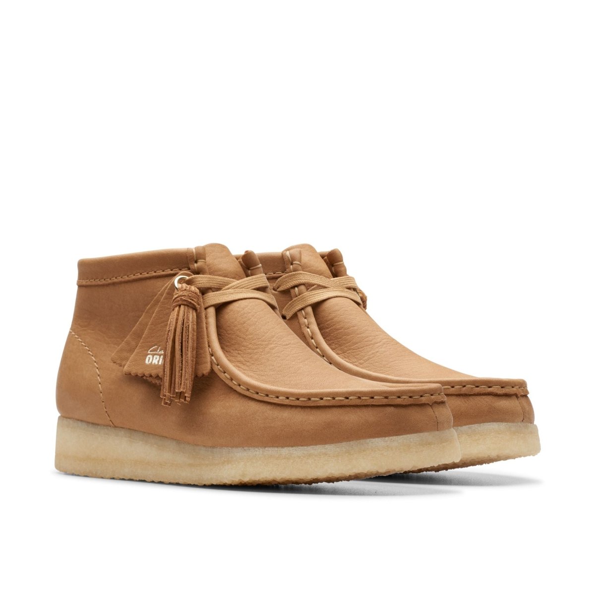ClarkS Originals Wallabee Boot Women’s Mid Tan Leather 26175840 Footwear by Clarks Originals – Don't Panic Shoes