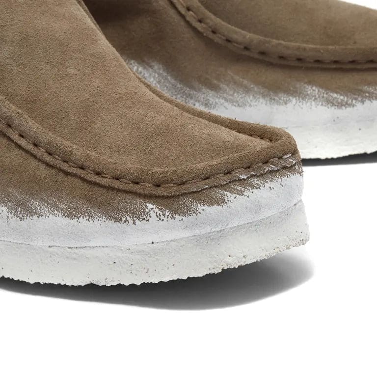 Clarks Originals Wallabee Boots Men's Beige Combi Paint Suede 26163919 Shoes by Clarks Originals – Don't Panic Shoes