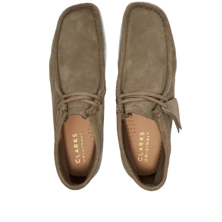 Clarks Originals Wallabee Boots Men's Beige Combi Paint Suede 26163919 Shoes by Clarks Originals – Don't Panic Shoes