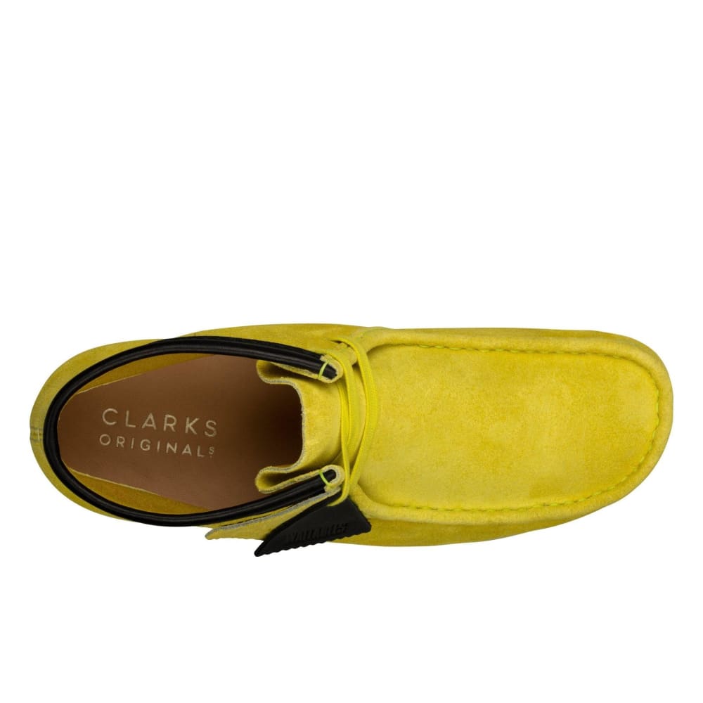 Clarks Originals Wallabee Boots Men's Lime Yellow Suede 26162470 Shoes by Clarks Originals – Don't Panic Shoes