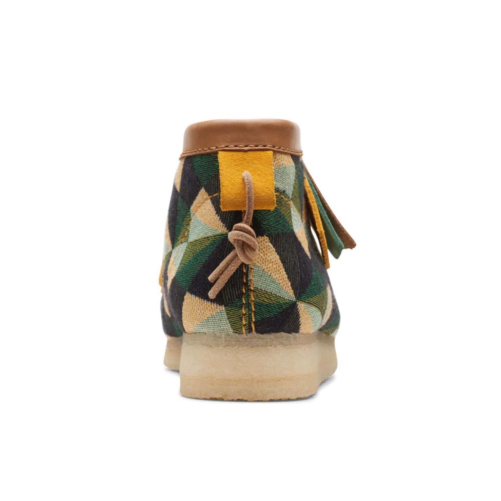 Clarks Originals Wallabee Boots Men's Multicolor Green Canvas Suede 26165732 Shoes by Clarks Originals – Don't Panic Shoes