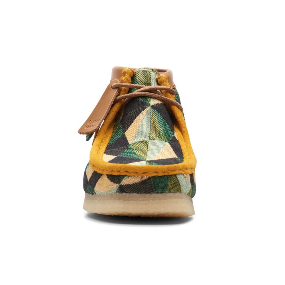Clarks Originals Wallabee Boots Men's Multicolor Green Canvas Suede 26165732 Shoes by Clarks Originals – Don't Panic Shoes