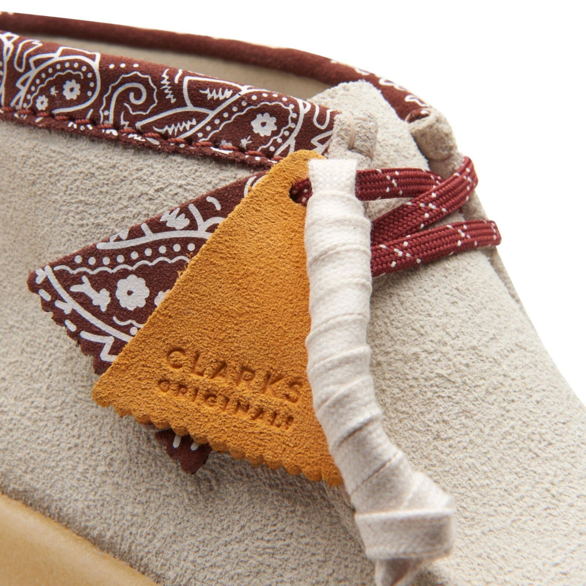 Clarks Originals Wallabee Cup Boots Men's White Interest Suede 26167977 Shoes by Clarks Originals – Don't Panic Shoes