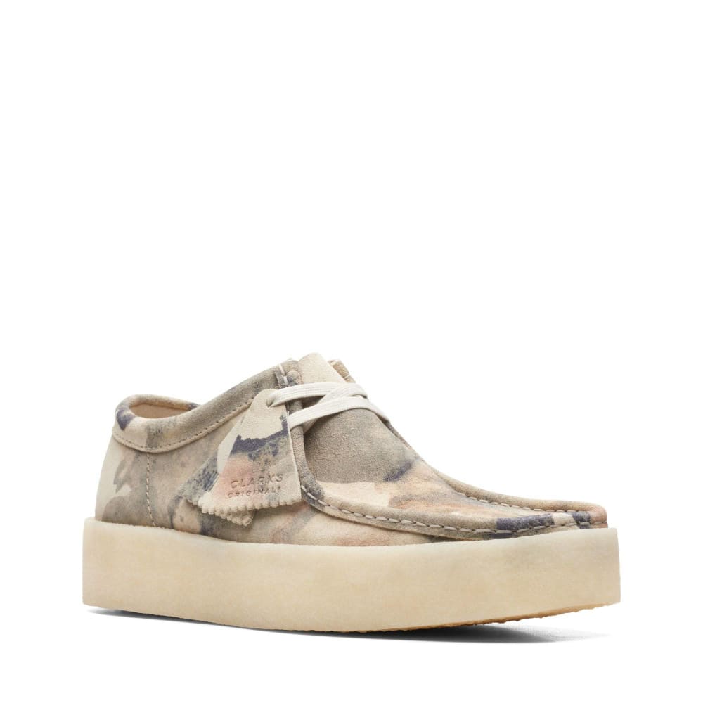 ClarkS Originals Wallabee Cup Low Men’s Shoes – Off White Camo – Style 26166081 – Urban Statement Classic Shoes by Clarks Originals – Don't Panic Shoes