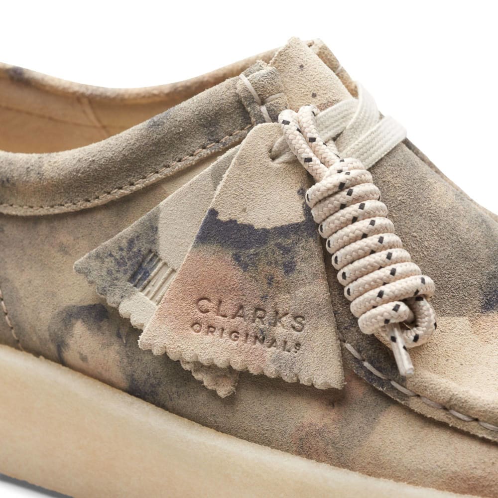 ClarkS Originals Wallabee Cup Low Men’s Shoes – Off White Camo – Style 26166081 – Urban Statement Classic Shoes by Clarks Originals – Don't Panic Shoes