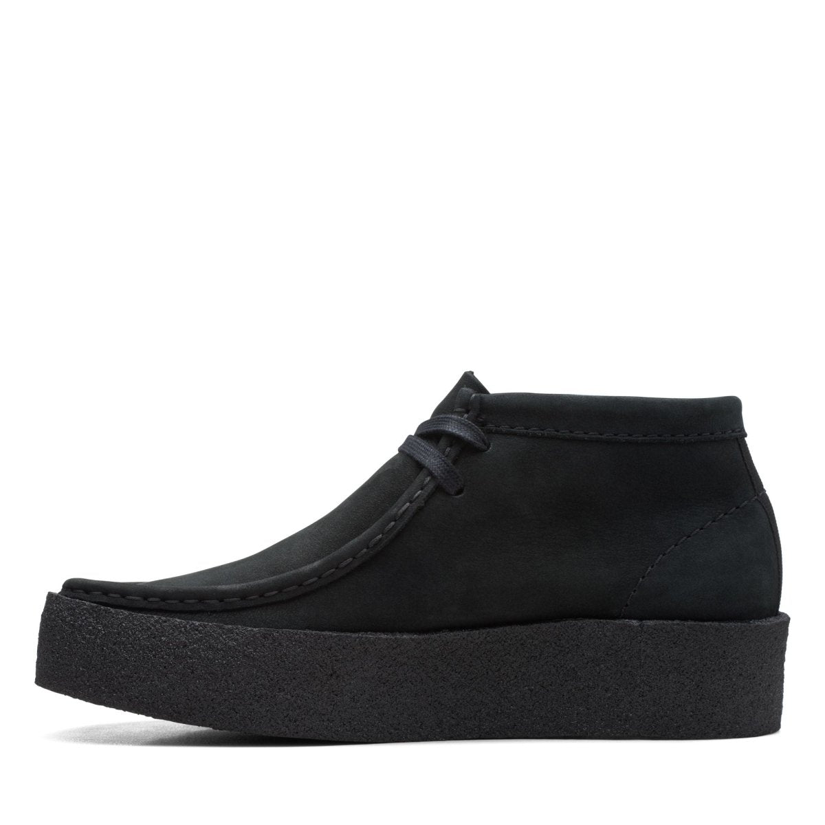 ClarkS Originals Wallabee Cup Women’s Black Leather 26168980 Footwear by Clarks Originals – Don't Panic Shoes