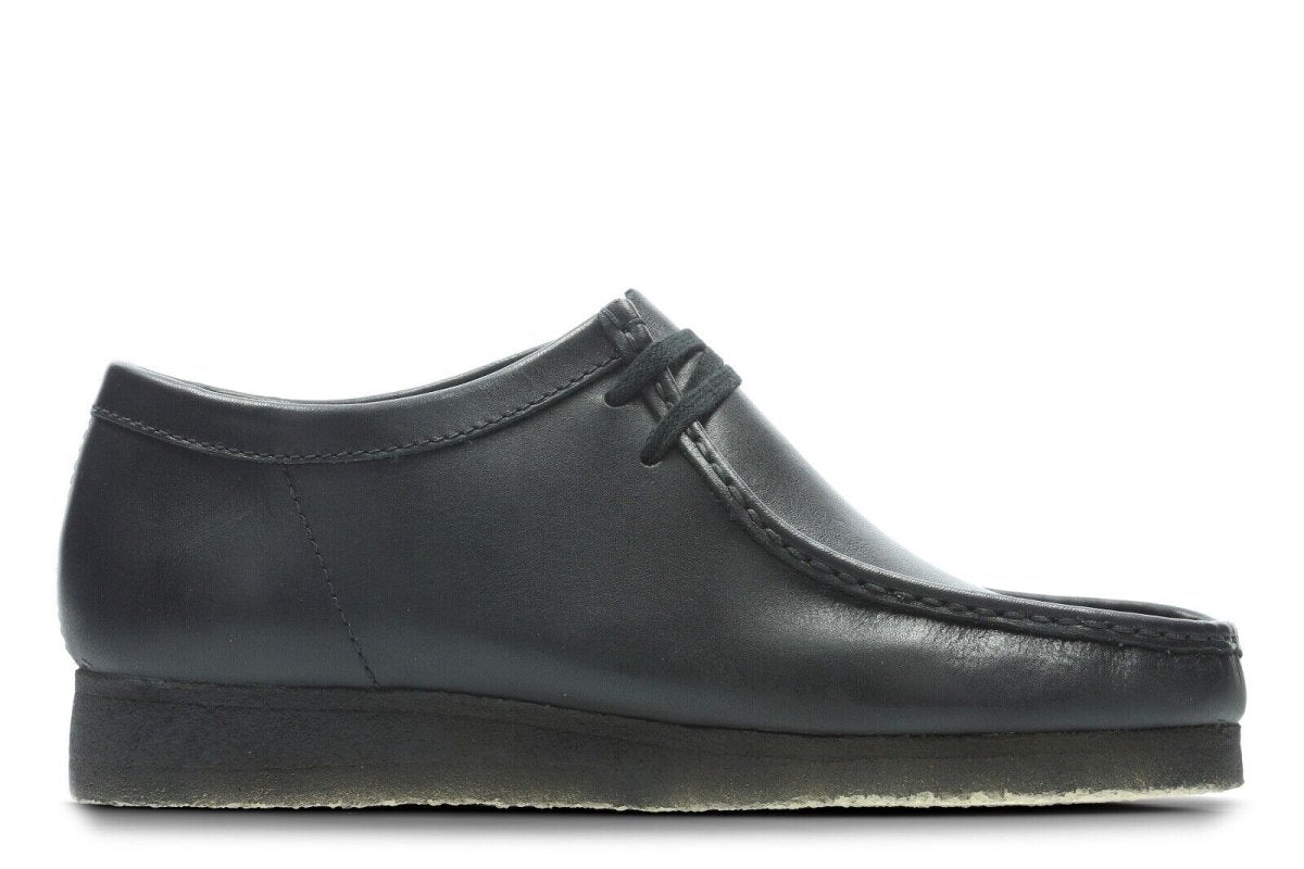 Clarks Originals Wallabee Low Men's Black Leather 26155514 Shoes by Clarks Originals – Don't Panic Shoes