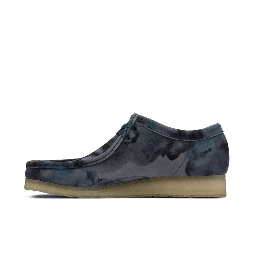 Clarks Originals Wallabee Low Men's Blue Camo Suede 26160205 Shoes by Clarks Originals – Don't Panic Shoes