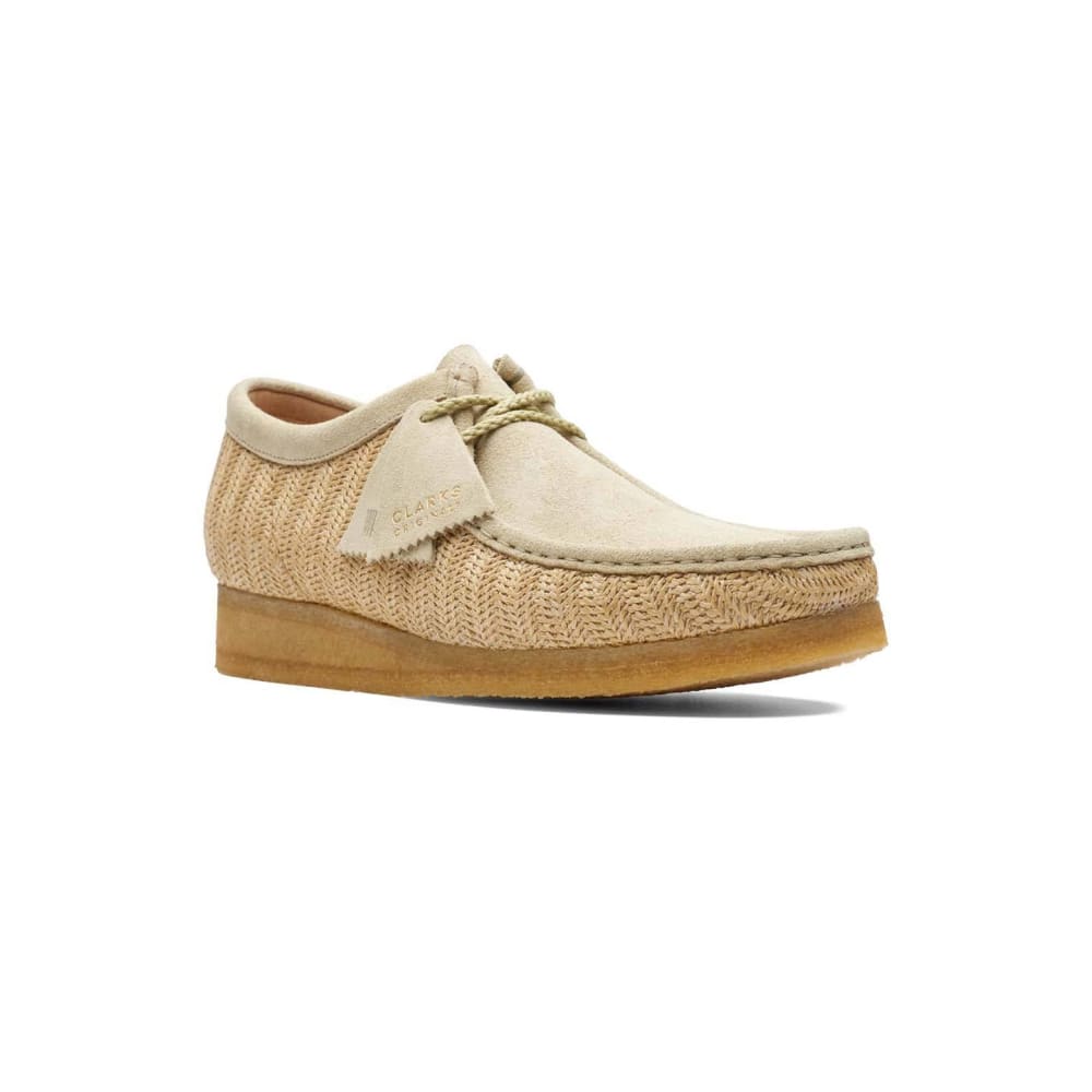 Clarks Originals Wallabee Low Men's Natural Interest Raffia Textile 26165447 Shoes by Clarks Originals – Don't Panic Shoes