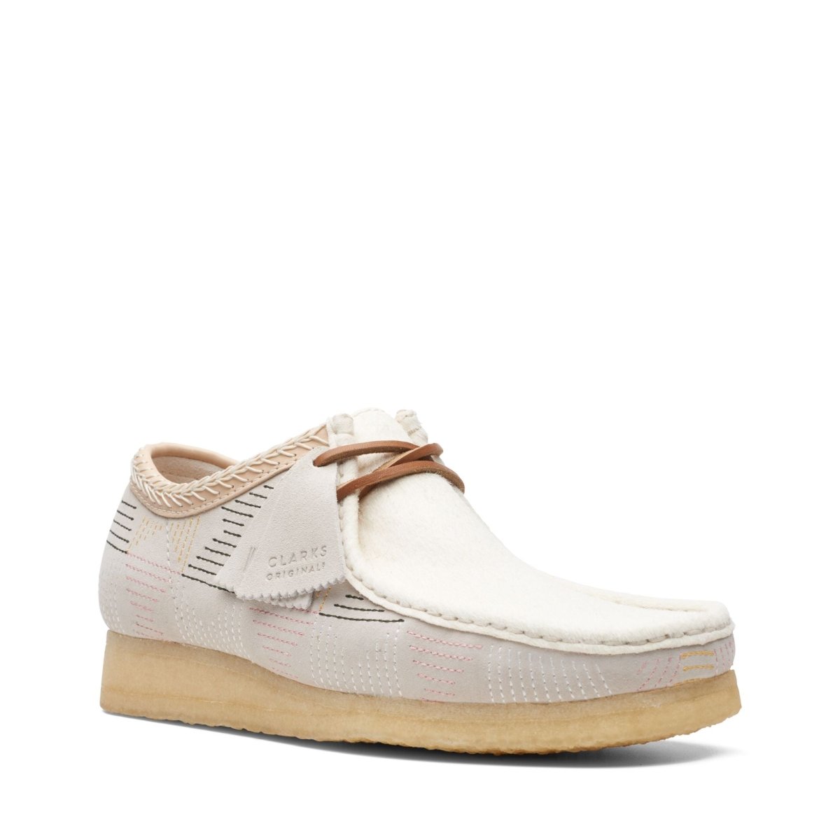 ClarkS Originals Wallabee Men’s White Leather 26165014 Footwear by Clarks Originals – Don't Panic Shoes