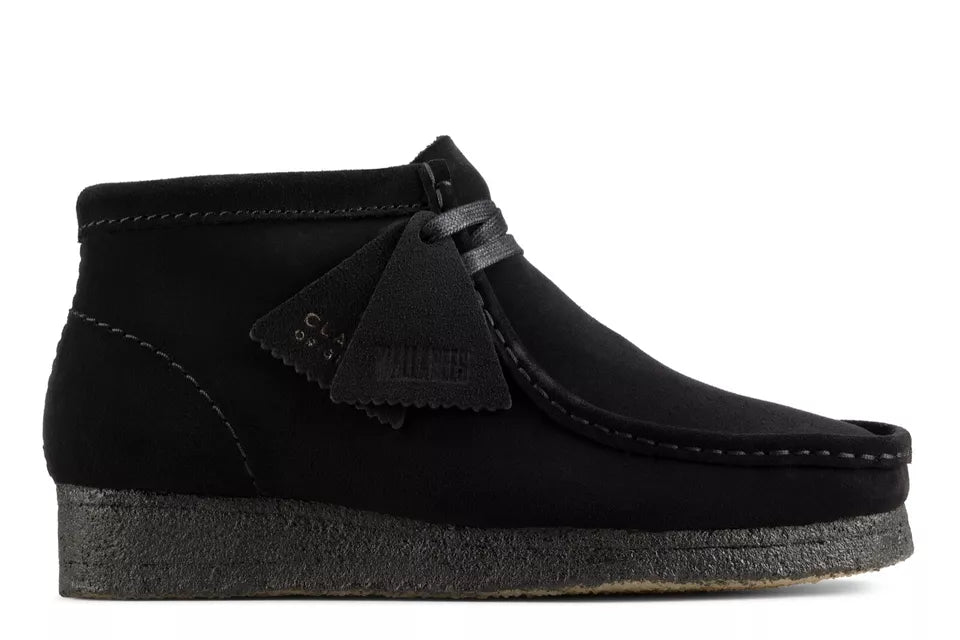 ClarkS Originals Wallabee Women’s Black Suede Boot 26155521 Footwear by Clarks Originals – Don't Panic Shoes