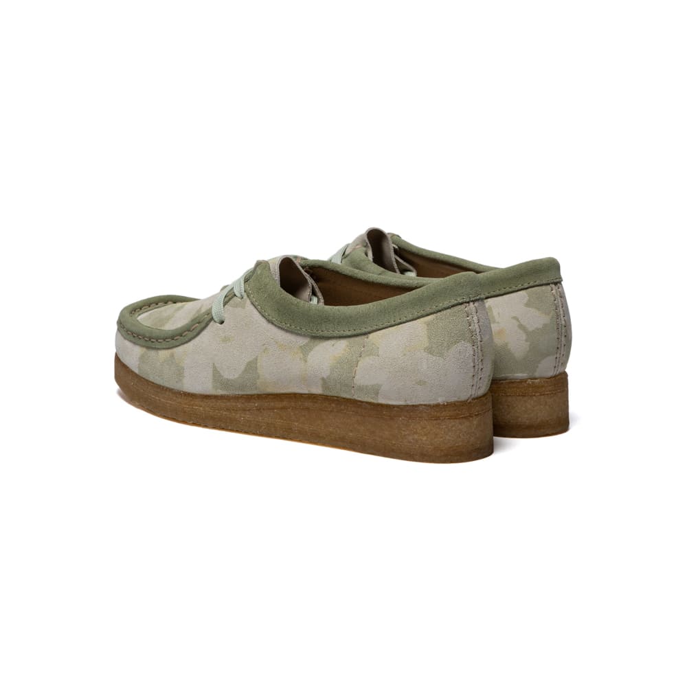 Clarks Originals Wallabee Women's Green Floral Leather Shoes by Clarks Originals – Don't Panic Shoes