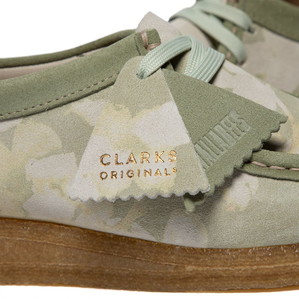 Clarks Originals Wallabee Women's Green Floral Leather Shoes by Clarks Originals – Don't Panic Shoes