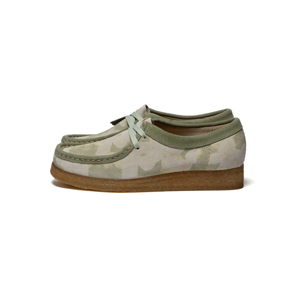 Clarks Originals Wallabee Women's Green Floral Leather Shoes by Clarks Originals – Don't Panic Shoes