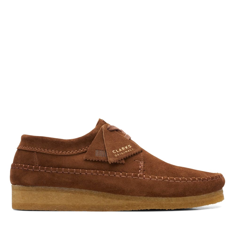 Clarks size 12 Men\'s Brown Suede Shoes Clarks Flow Plain Mens Brown Suede Casual Lace Up Oxfords  main image 4