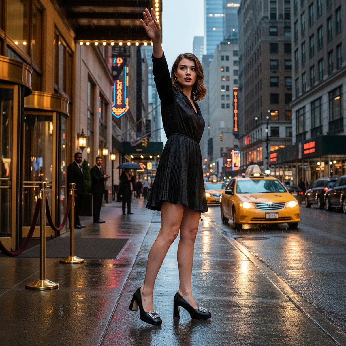 Clementine Women’S Leather Rhinestone Platform Pump 70mm Heels by Beautiisoles – Don't Panic Shoes