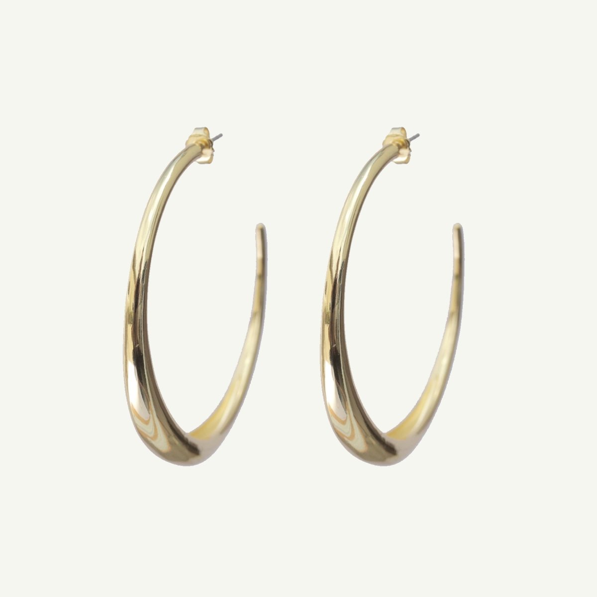 Cleo Hoop Earrings Large Earrings by Rahya Jewelry Design – Don't Panic Shoes