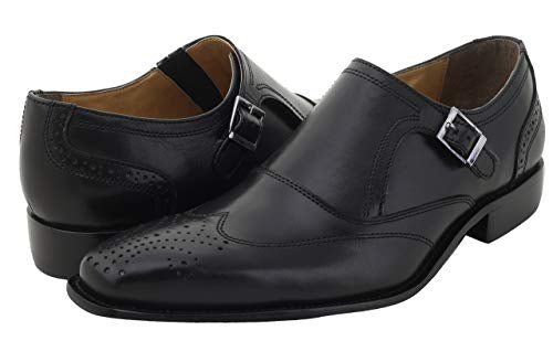 Clooney Leather Oxford Style Monk Straps Shoes by Libertyzeno – Don't Panic Shoes