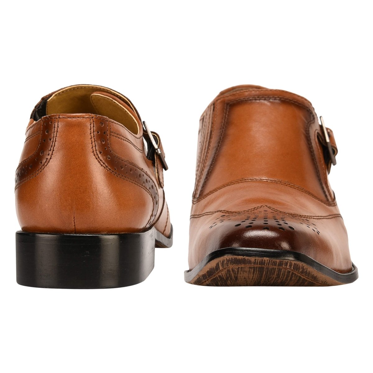 Clooney Leather Oxford Style Monk Straps Shoes by Libertyzeno – Don't Panic Shoes