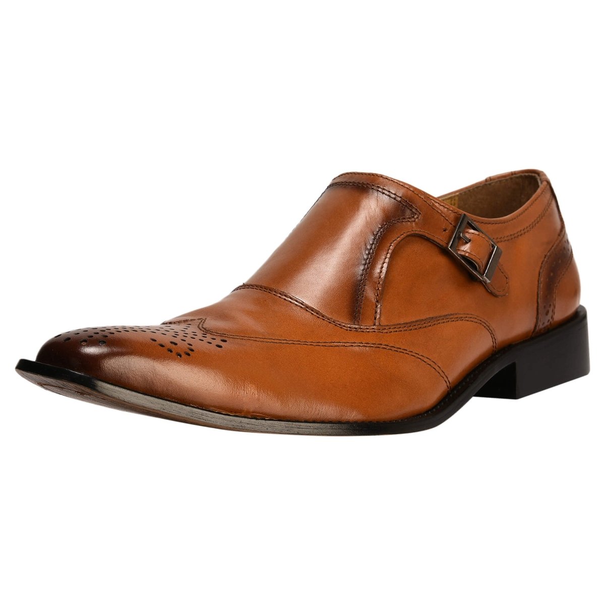 Clooney Leather Oxford Style Monk Straps Shoes by Libertyzeno – Don't Panic Shoes
