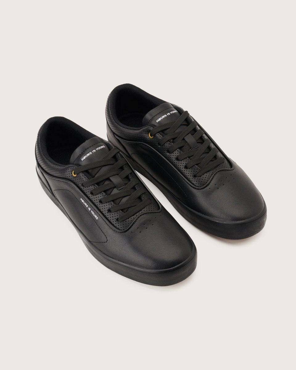 Code V2 Black Leather Footwear by Hours Is Yours – Don't Panic Shoes