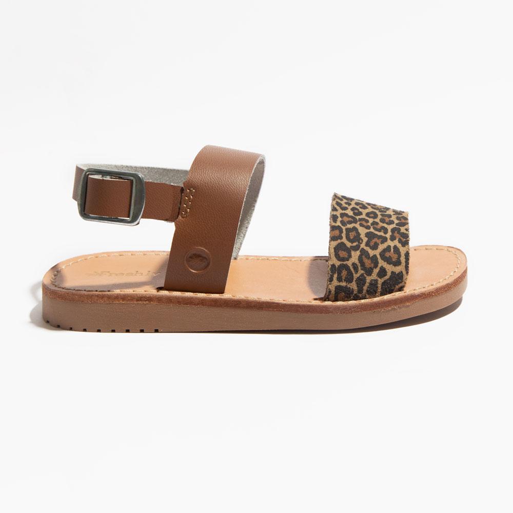 Cognac With Microleopard Sanibel Sanibel Sandal by Freshly Picked – Don't Panic Shoes