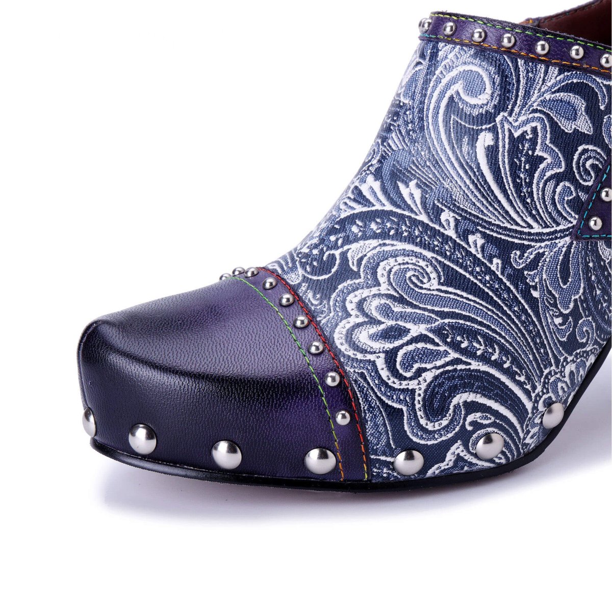 ColorStepshoes Indigo Grace Pumps Women’s Cowhide Leather Heels by Colorstepshoes – Don't Panic Shoes