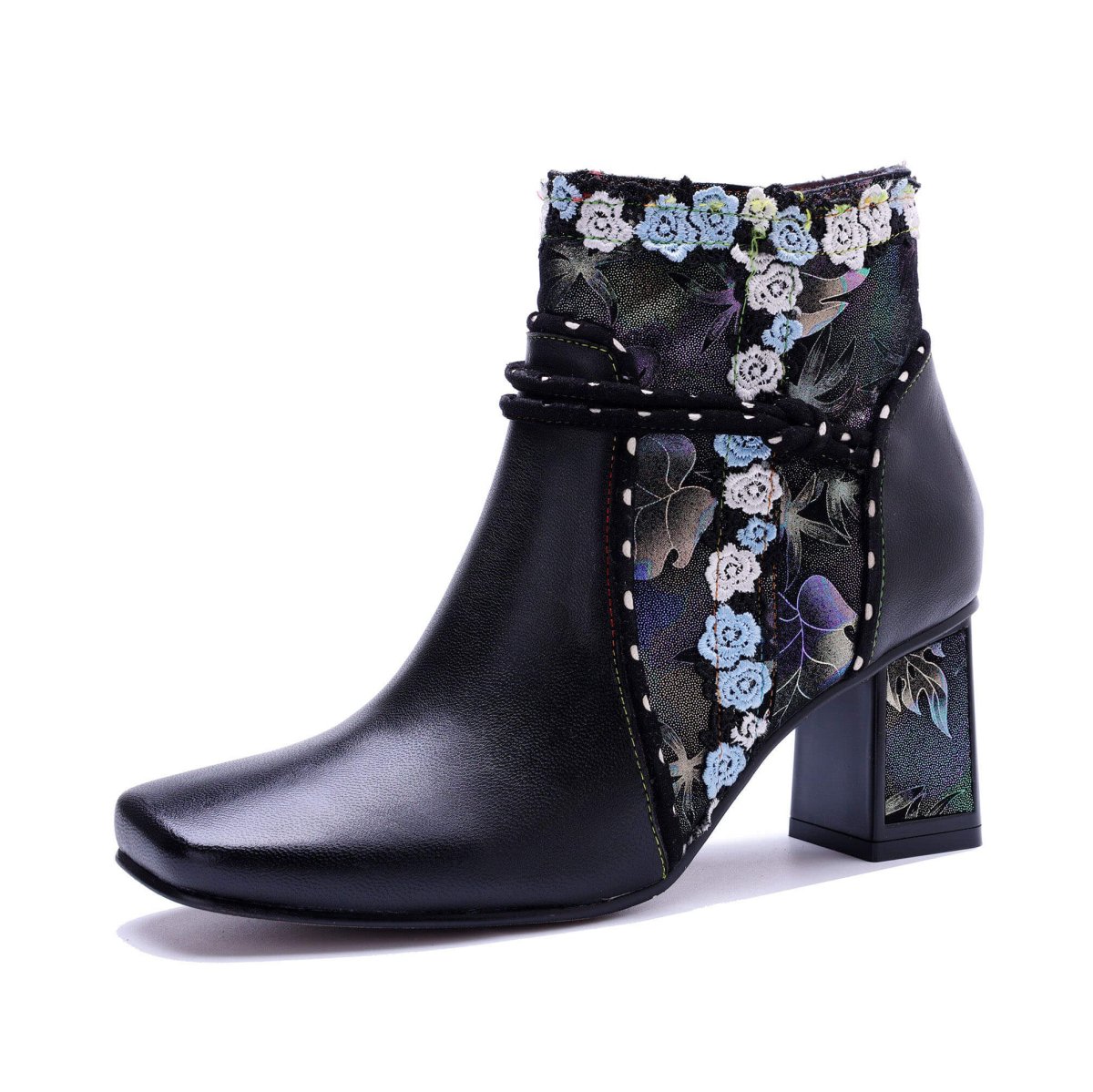 Colorstepshoes Midnight Bloom Ankle Boots ankle boots by Colorstepshoes – Don't Panic Shoes